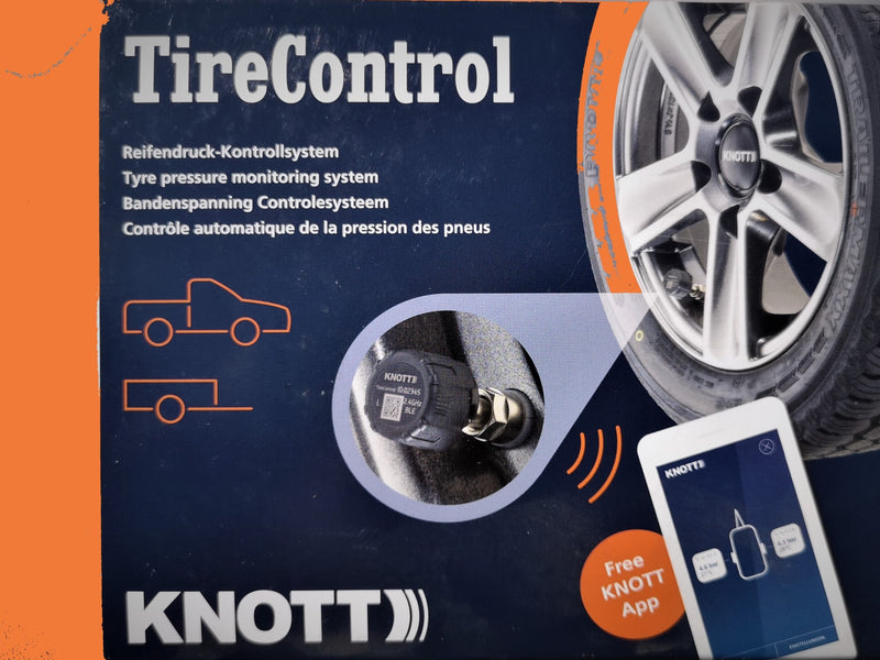Anhänger Reifendruck - Kontrollsystem Bluetooth Tire Control von KNOTT