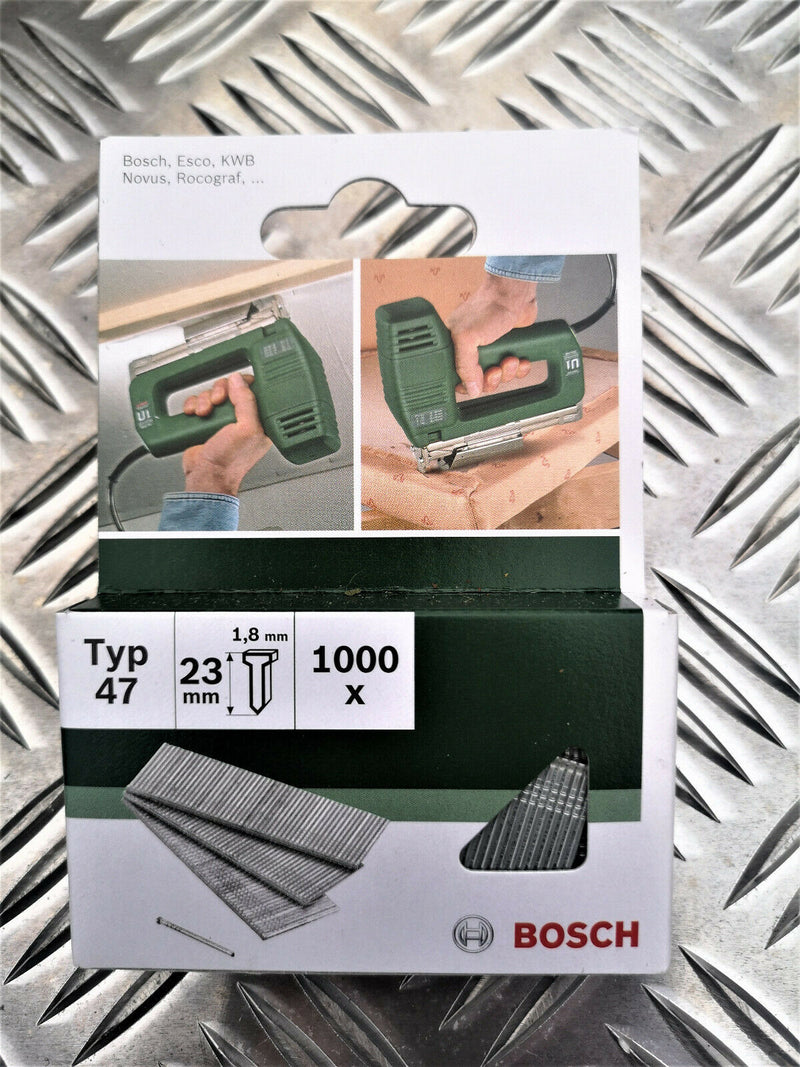 1000 Bosch Tackerstift Nagel Typ 47 1,8 x 23 mm 2609 255 811 2609255811