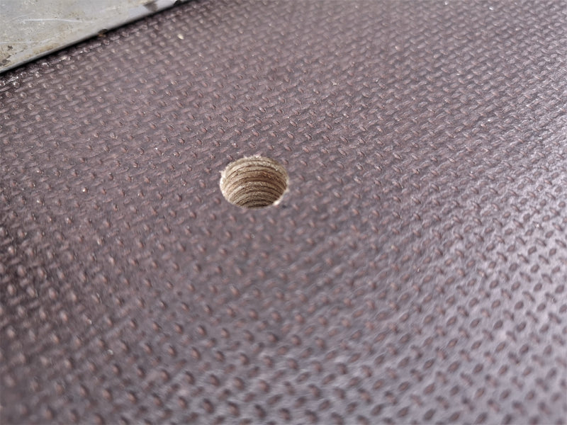 Bodenablaufhülse für Anhänger Bodenplatten bis 18mm Stärke, 4x