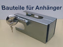 Diebstahlsicherung Pkw-Anhänger, Kastenschloss Safety-Box mit Schloss und Riegel
