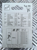 1000 Bosch Flachdrahtklammer geharzt TYP 55 6 x 19 mm 1 609 200 389 1609200389