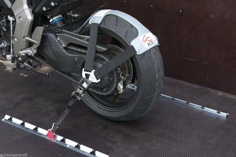 ACEBIKES Tyre Fix 300 Zurrgurt Motorrad Transportsicherung mit Spanngurten