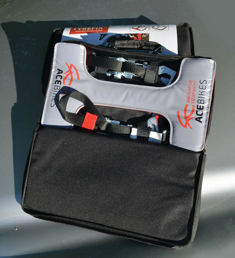 ACEBIKES Tyre Fix 300 Zurrgurt Motorrad Transportsicherung mit Spanngurten