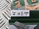 1000 Bosch Stift Tackerstift Nagel TYP 40 16mm 2609 255 804