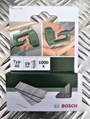 1000 Bosch Stift Tackerstift Nagel TYP 40 19mm 2 609 255 805