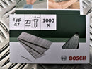 1000 Bosch Tackerstift Nagel Typ 47 1,8 x 23 mm 2609 255 811 2609255811