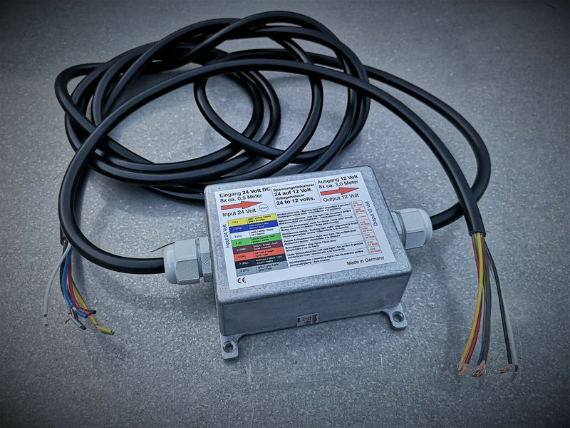 Spannungsreduzierer 24V / 12V Anhänger Beleuchtung 8 polig ( auch LED ) Festeinbau 1022507